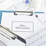 HIPAA regulations clipboard