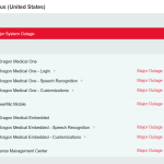 dragon medical one outage